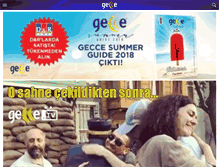 Tablet Screenshot of gecce.com.tr